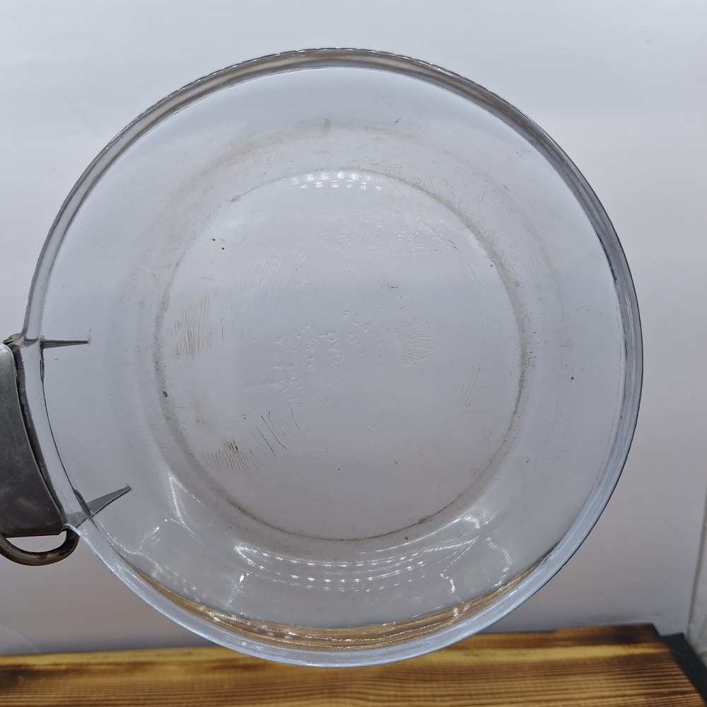 Pyrex Flameware Metal Grip Removable Handle &‎ Glass Skillet /0825-127-2 - Picture 5 of 11